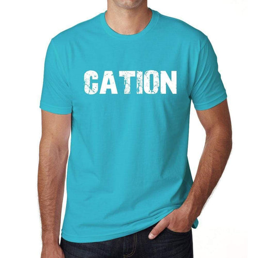 Cation Mens Short Sleeve Round Neck T-Shirt 00020 - Blue / S - Casual