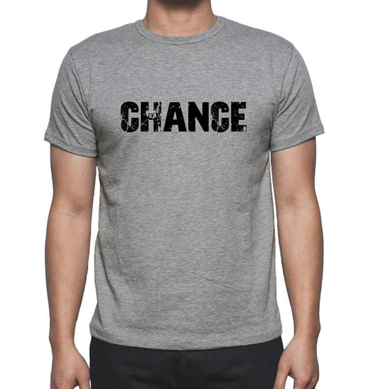 Chance Grey Mens Short Sleeve Round Neck T-Shirt 00018 - Grey / S - Casual