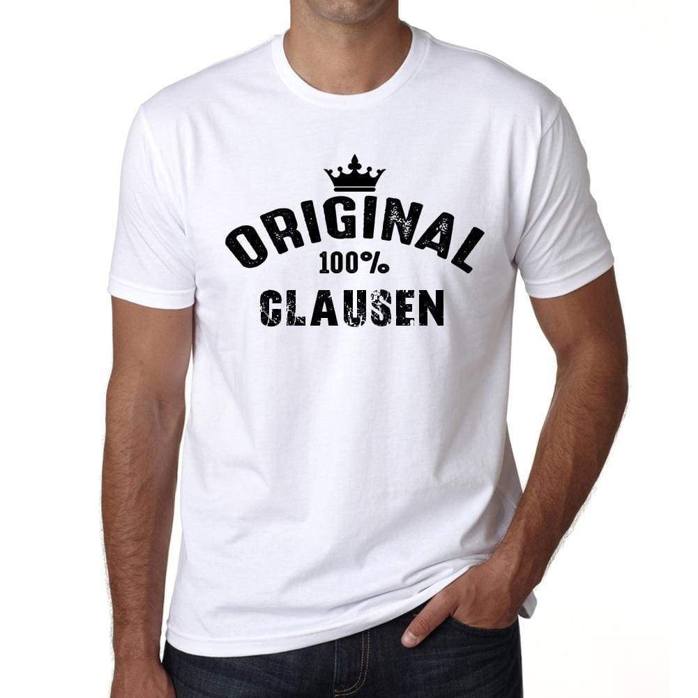 Clausen Mens Short Sleeve Round Neck T-Shirt - Casual