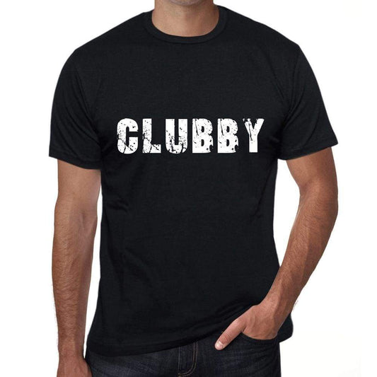 Clubby Mens Vintage T Shirt Black Birthday Gift 00554 - Black / Xs - Casual