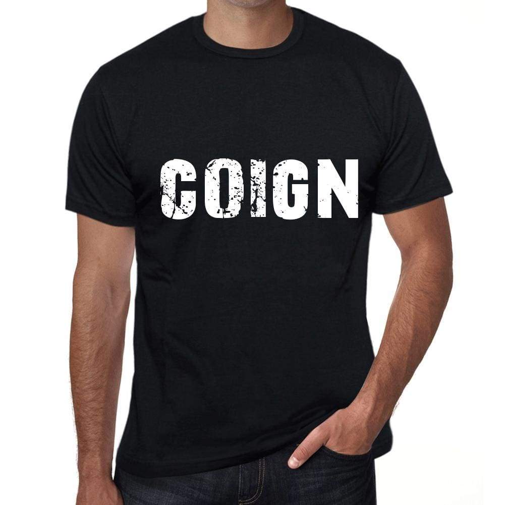 Coign Mens Retro T Shirt Black Birthday Gift 00553 - Black / Xs - Casual