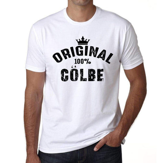 Cölbe 100% German City White Mens Short Sleeve Round Neck T-Shirt 00001 - Casual