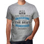 December Only The Best Are Born In December Mens T-Shirt Grey Birthday Gift 00512 - Grey / S - Casual