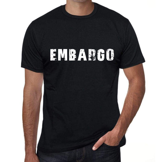 Embargo Mens Vintage T Shirt Black Birthday Gift 00555 - Black / Xs - Casual