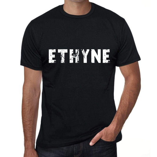 Ethyne Mens Vintage T Shirt Black Birthday Gift 00554 - Black / Xs - Casual