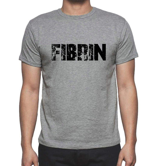 Fibrin Grey Mens Short Sleeve Round Neck T-Shirt 00018 - Grey / S - Casual