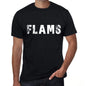 Flams Mens Retro T Shirt Black Birthday Gift 00553 - Black / Xs - Casual