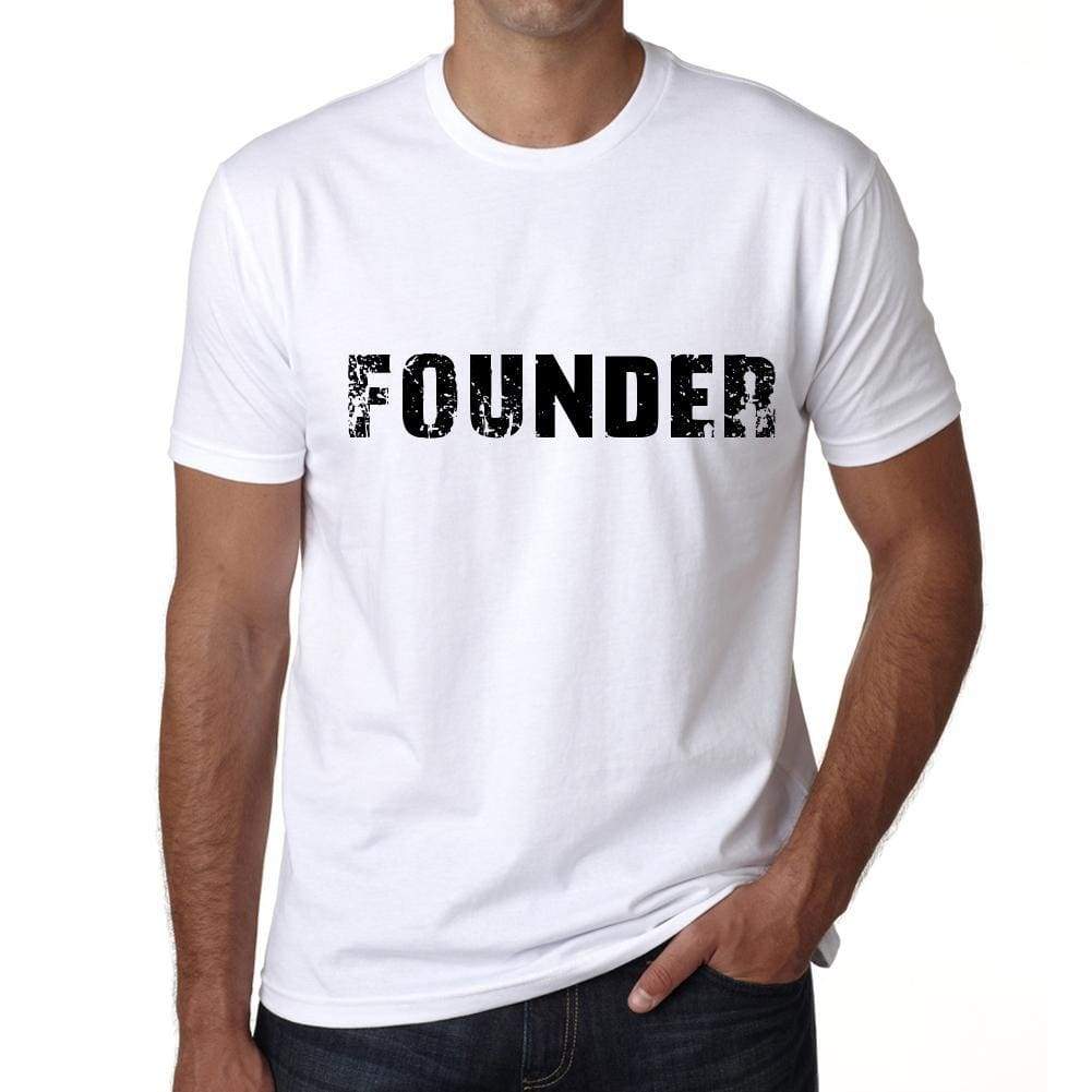 Founder Mens T Shirt White Birthday Gift 00552 - White / Xs - Casual