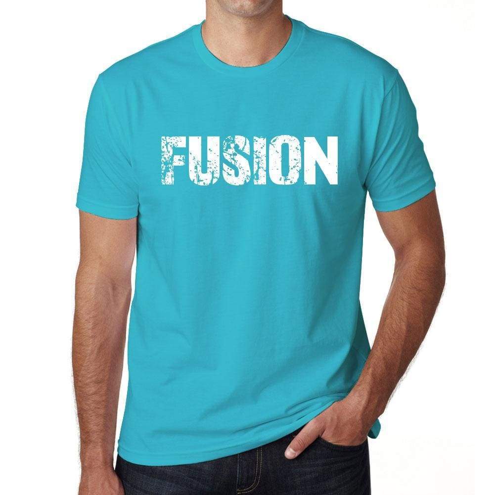 Fusion Mens Short Sleeve Round Neck T-Shirt 00020 - Blue / S - Casual