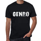Genro Mens Retro T Shirt Black Birthday Gift 00553 - Black / Xs - Casual