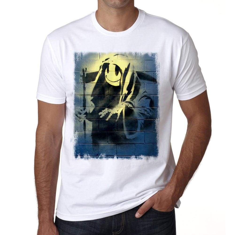 Grim Reaper Mens Tee White 100% Cotton 00164