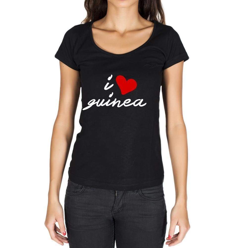 Guinea Womens Short Sleeve Round Neck T-Shirt - Casual