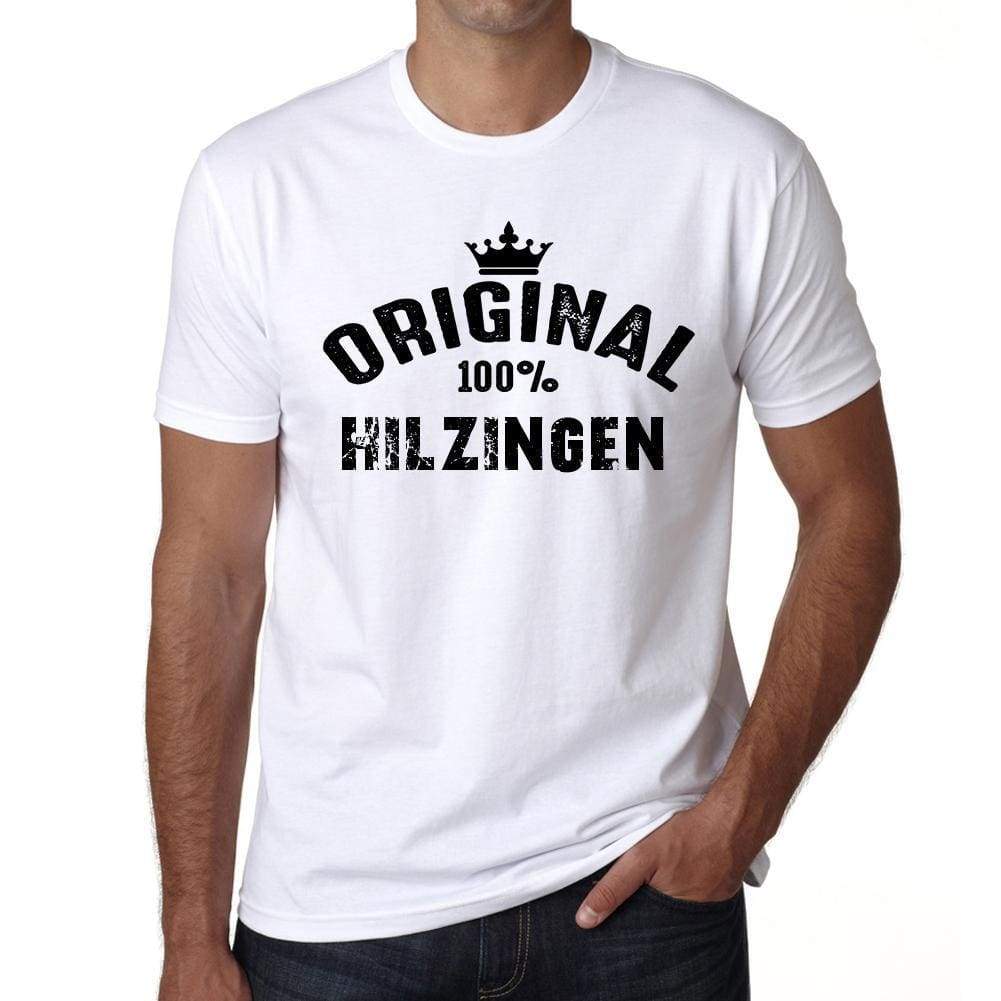 Hilzingen 100% German City White Mens Short Sleeve Round Neck T-Shirt 00001 - Casual