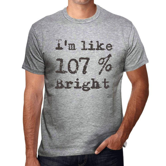 Im Like 100% Bright Grey Mens Short Sleeve Round Neck T-Shirt Gift T-Shirt 00326 - Grey / S - Casual