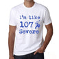 Im Like 100% Severe White Mens Short Sleeve Round Neck T-Shirt Gift T-Shirt 00324 - White / S - Casual