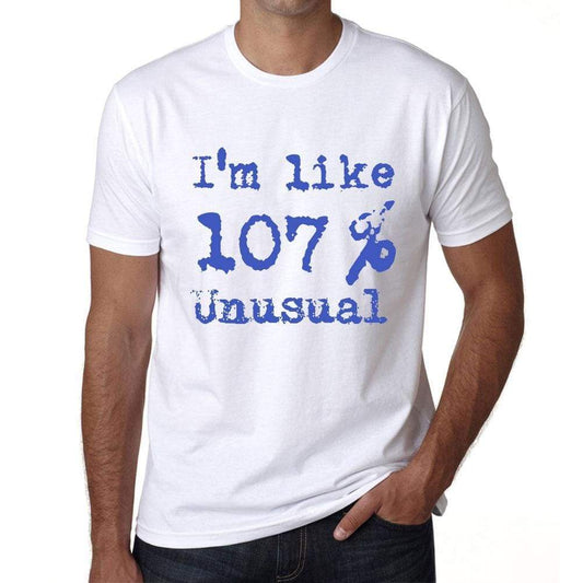 Im Like 100% Unusual White Mens Short Sleeve Round Neck T-Shirt Gift T-Shirt 00324 - White / S - Casual