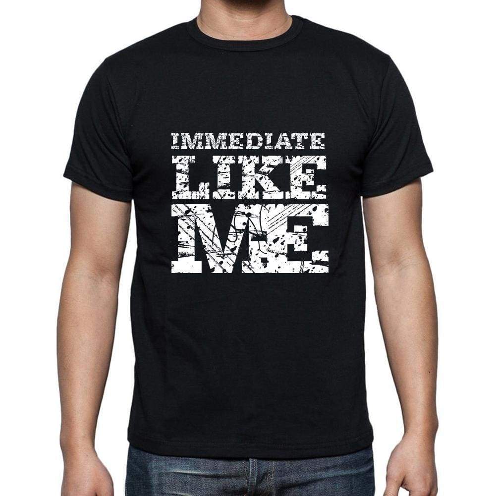 Immediate Like Me Black Mens Short Sleeve Round Neck T-Shirt 00055 - Black / S - Casual