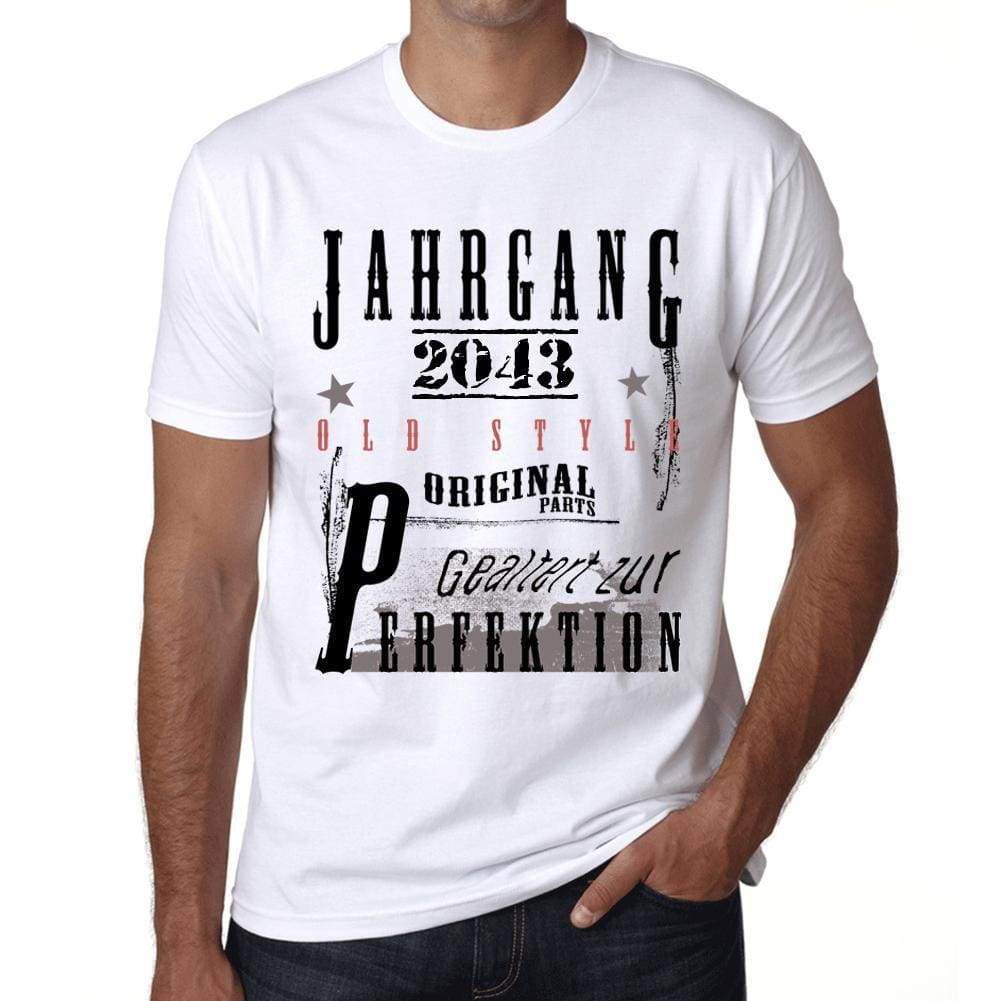 Jahrgang Birthday 2043 Mens Short Sleeve Round Neck T-Shirt Gift T-Shirt 00350 - White / Xs - Casual