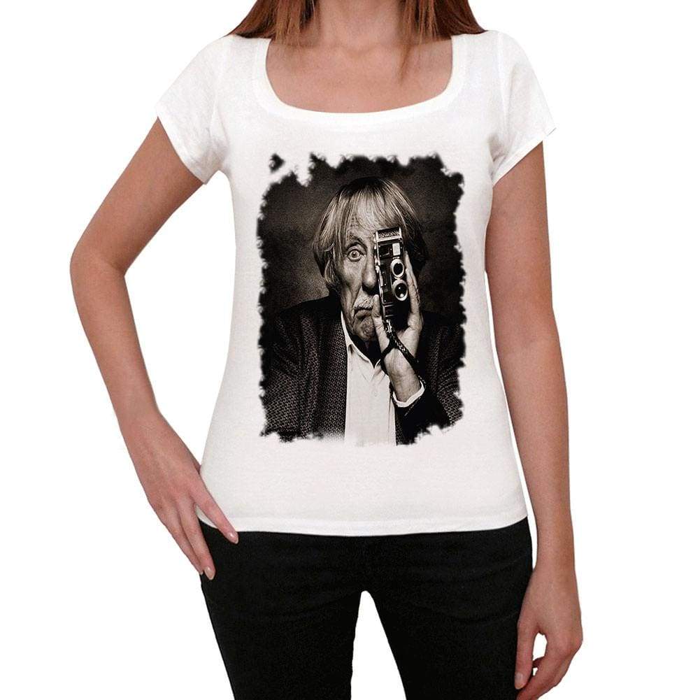 Jean Rochefort Camera Womens T-Shirt White Birthday Gift 00514 - White / Xs - Casual