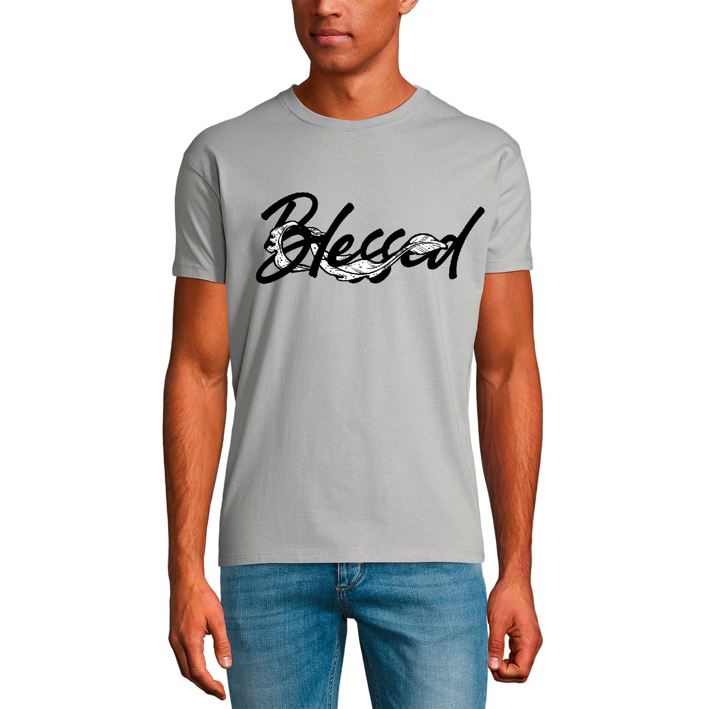 T-shirt ULTRABASIC pour hommes Béni - Chemise religieuse chrétienne biblique