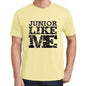 Junior Like Me Yellow Mens Short Sleeve Round Neck T-Shirt 00294 - Yellow / S - Casual