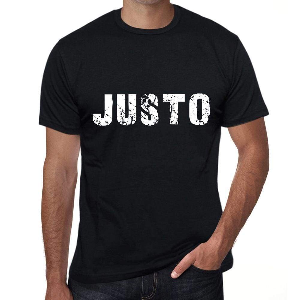 Justo Mens T Shirt Black Birthday Gift 00550 - Black / Xs - Casual