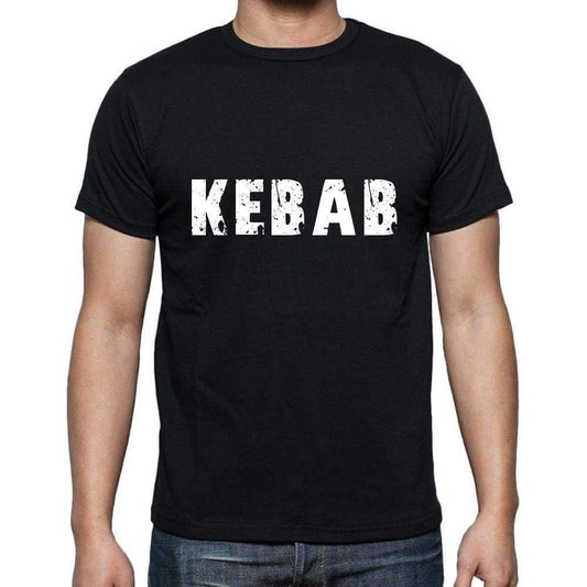 Kebab Mens Short Sleeve Round Neck T-Shirt 5 Letters Black Word 00006 - Casual
