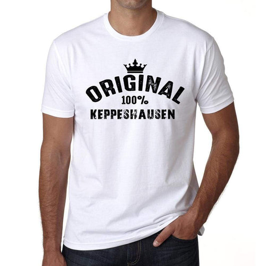 Keppeshausen 100% German City White Mens Short Sleeve Round Neck T-Shirt 00001 - Casual