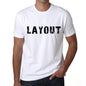 Layout Mens T Shirt White Birthday Gift 00552 - White / Xs - Casual