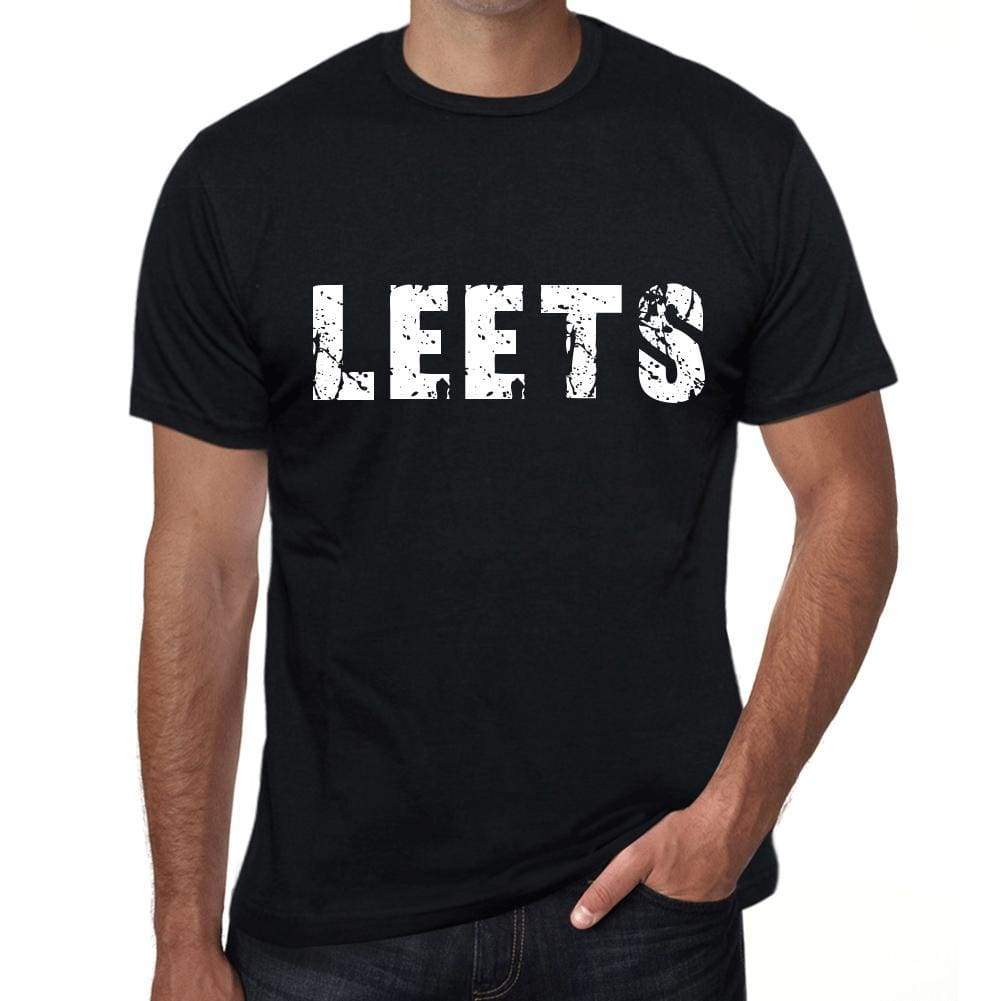 Leets Mens Retro T Shirt Black Birthday Gift 00553 - Black / Xs - Casual