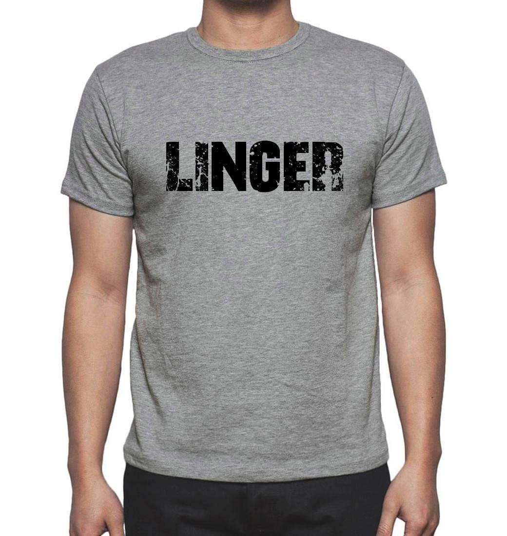 Linger Grey Mens Short Sleeve Round Neck T-Shirt 00018 - Grey / S - Casual