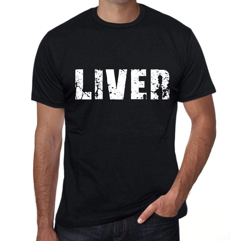 Liver Mens Retro T Shirt Black Birthday Gift 00553 - Black / Xs - Casual