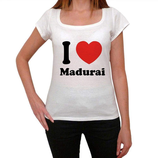 Madurai T Shirt Woman Traveling In Visit Madurai Womens Short Sleeve Round Neck T-Shirt 00031 - T-Shirt