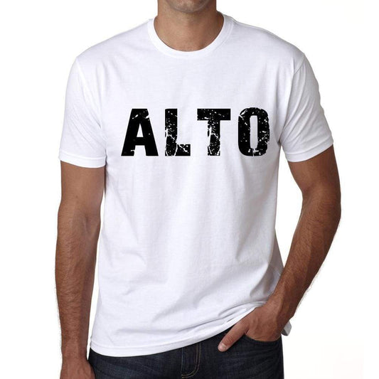 Mens Tee Shirt Vintage T Shirt Alto X-Small White 00560 - White / Xs - Casual