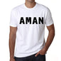 Mens Tee Shirt Vintage T Shirt Aman X-Small White 00560 - White / Xs - Casual