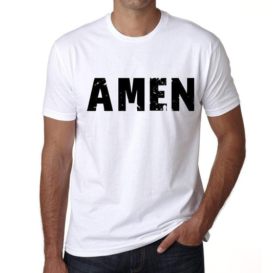 Mens Tee Shirt Vintage T Shirt Amen X-Small White 00560 - White / Xs - Casual