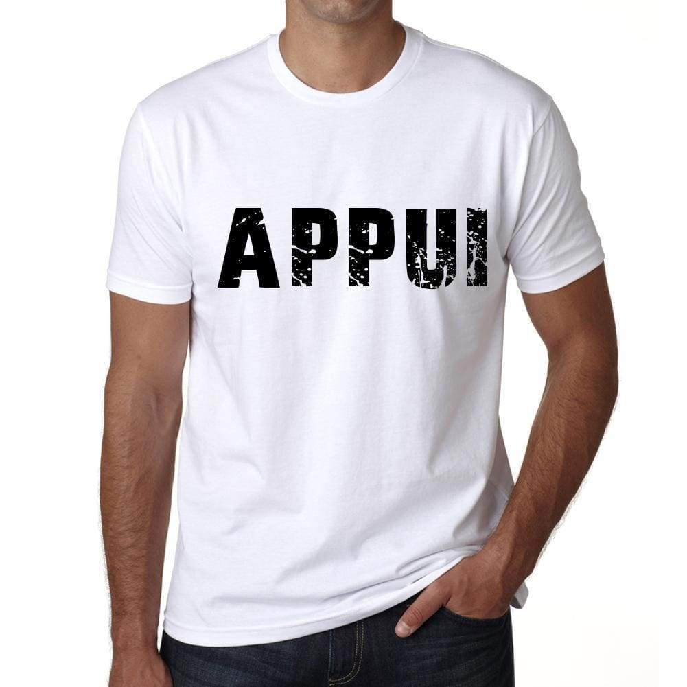 Mens Tee Shirt Vintage T Shirt Appui X-Small White 00561 - White / Xs - Casual