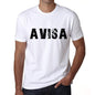 Mens Tee Shirt Vintage T Shirt Avisa X-Small White 00561 - White / Xs - Casual