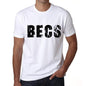 Mens Tee Shirt Vintage T Shirt Becs X-Small White 00560 - White / Xs - Casual