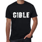 Mens Tee Shirt Vintage T Shirt Cible X-Small Black 00558 - Black / Xs - Casual