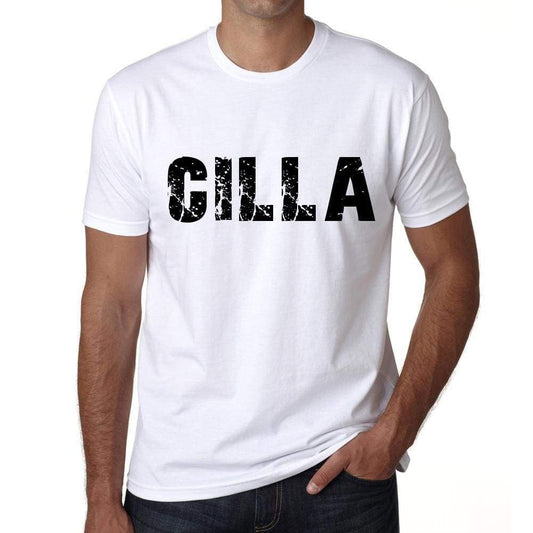 Mens Tee Shirt Vintage T Shirt Cilla X-Small White 00561 - White / Xs - Casual