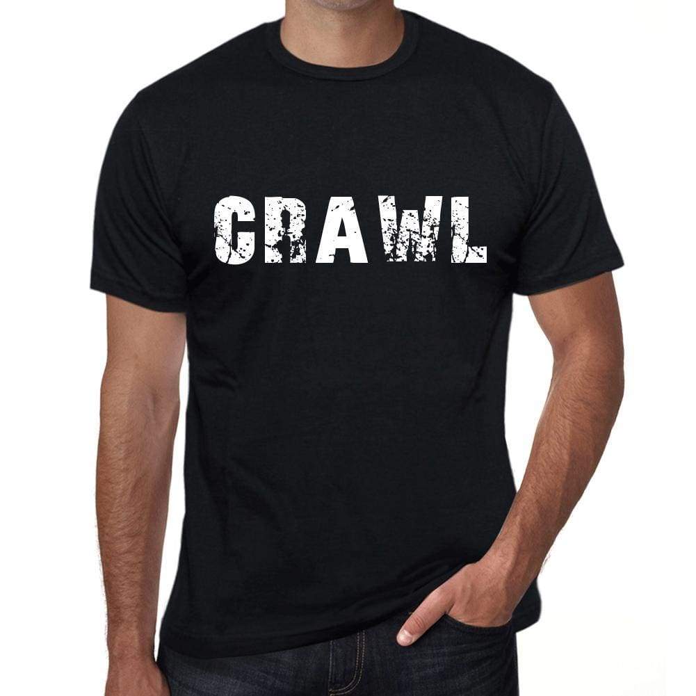 Mens Tee Shirt Vintage T Shirt Crawl X-Small Black 00558 - Black / Xs - Casual