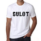 Mens Tee Shirt Vintage T Shirt Culot X-Small White 00561 - White / Xs - Casual