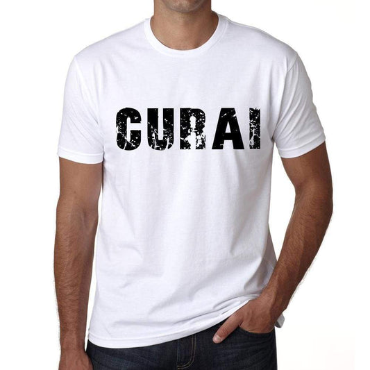 Mens Tee Shirt Vintage T Shirt Curai X-Small White 00561 - White / Xs - Casual