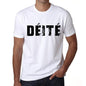 Mens Tee Shirt Vintage T Shirt Déité X-Small White 00561 - White / Xs - Casual