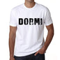 Mens Tee Shirt Vintage T Shirt Dormi X-Small White 00561 - White / Xs - Casual