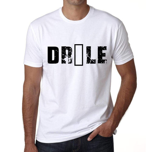 Mens Tee Shirt Vintage T Shirt Drôle X-Small White 00561 - White / Xs - Casual