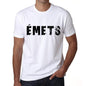 Mens Tee Shirt Vintage T Shirt Émets X-Small White 00561 - White / Xs - Casual