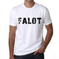 <span>Men's</span> Tee Shirt Vintage T shirt Falot X-Small White 00561 - ULTRABASIC
