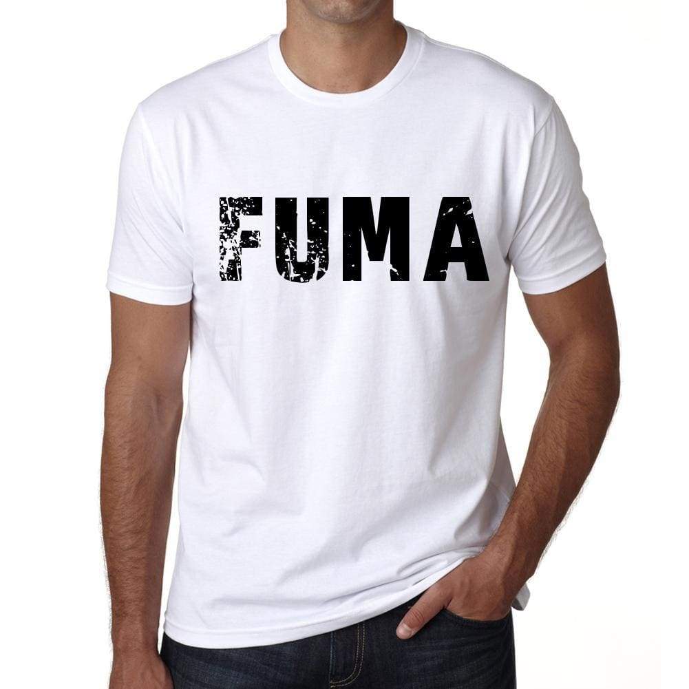 Mens Tee Shirt Vintage T Shirt Fuma X-Small White 00560 - White / Xs - Casual